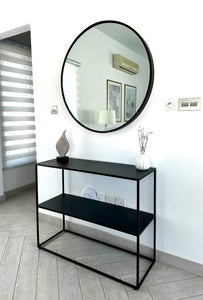 O Wall Mirror - Black
